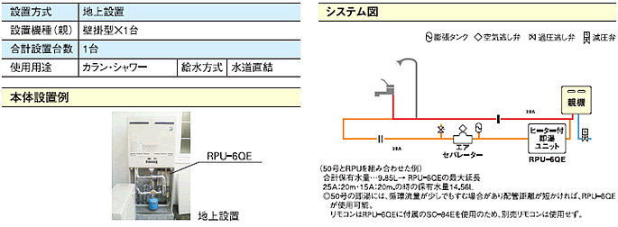 老健施設（ヒーター付ポンプユニット使用例）のイメージ